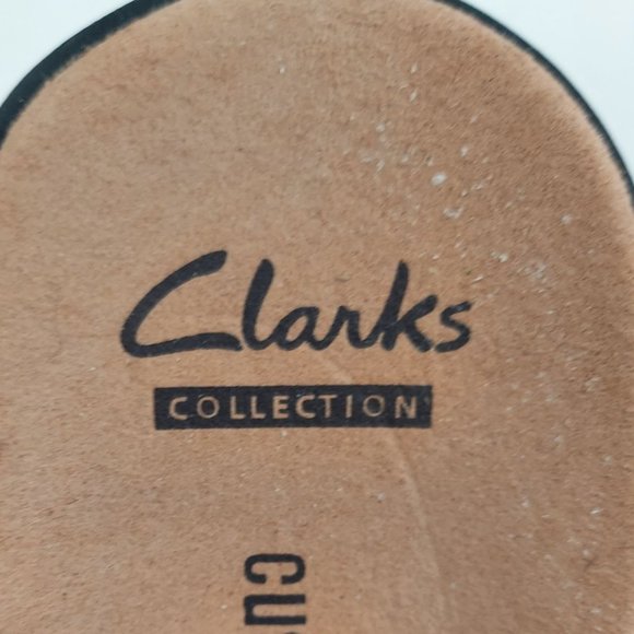 Clarks Collection Soft Cushion Brown Platform Heel Gladiator Womens 8.5 M - Picture 6 of 9